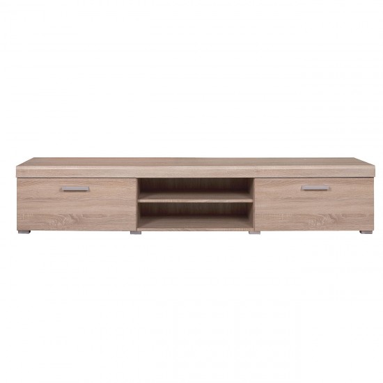 Έπιπλο TV Damis 200x45x39εκ Με MDF Διακόσμηση Sonoma