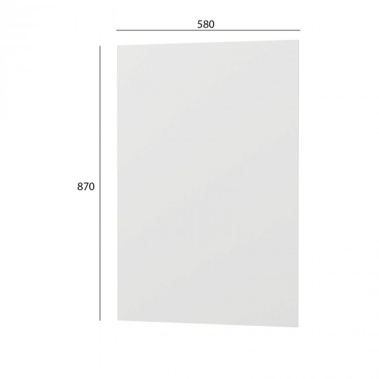 Κάτω Πλαϊνό Κουζίνας Modest Λευκό 58x1.6x87cm