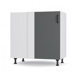 Modest Κάτω Γωνιακό Ντουλάπι Ανθρακί 100x48x82εκ