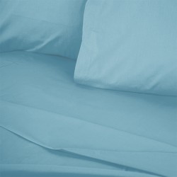 Σεντόνι Tonne Cotton Box Μονό (180x240) χρώμα πετρόλ μπλε