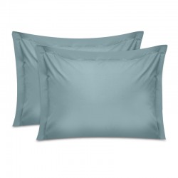 Μαξιλαροθήκες ύπνου Tonne Cotton Box Σετ 2 τμχ χρώμα μπλε 50x70+5εκ.
