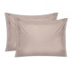 Μαξιλαροθήκες ύπνου Tonne Cotton Box Σετ 2 τμχ χρώμα μπεζ 50x80+5εκ.