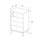 Συρταριέρα Terra Megapap χρώμα florida oak 60x44x100εκ.