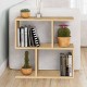 Τραπεζάκι βοηθητικό Homemania Megapap χρώμα sapphire oak 60x20x60εκ.