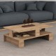 Τραπεζάκι σαλονιού Mansu Megapap χρώμα sapphire oak 80x50x27εκ.