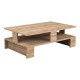 Τραπεζάκι σαλονιού Mansu Megapap χρώμα sapphire oak 80x50x27εκ.
