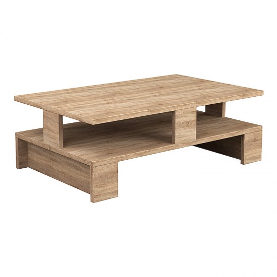 Τραπεζάκι σαλονιού Mansu Megapap χρώμα sapphire oak 80x50x27εκ.