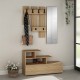 Έπιπλο εισόδου Vesty Megapap χρώμα sapphire oak 100x30x61εκ.