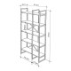 Βιβλιοθήκη Dusan Megapap χρώμα sepet oak 87,5x30x175εκ.