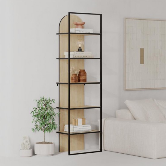 Βιβλιοθήκη Archy Megapap χρώμα sapphire oak 53x31,7x180εκ.