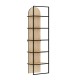 Βιβλιοθήκη Archy Megapap χρώμα sapphire oak 53x31,7x180εκ.