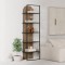 Βιβλιοθήκη Archy Megapap χρώμα ανοιχτό καρυδί 53x31,7x180εκ.