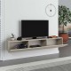 Έπιπλο τηλεόρασης επιτοίχιο Francy Megapap χρώμα sandstone 180x30x30εκ.