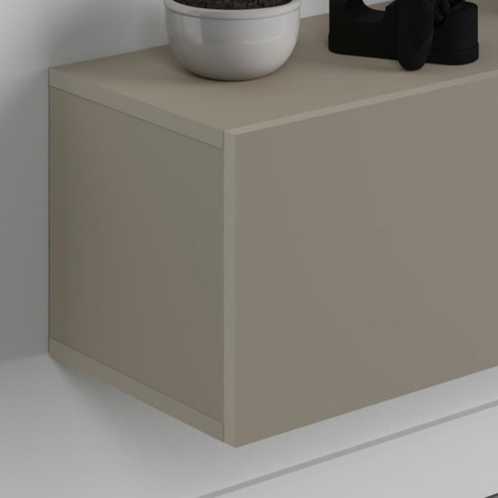 Έπιπλο τηλεόρασης επιτοίχιο Francy Megapap χρώμα sandstone 180x30x30εκ.