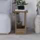 Τραπεζάκι βοηθητικό Tasos Megapap χρώμα sepet oak 30x30x50,3εκ.