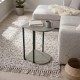 Τραπεζάκι βοηθητικό Roya Megapap χρώμα ash green 41,5x32x56εκ.