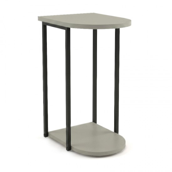 Τραπεζάκι βοηθητικό Roya Megapap χρώμα ash green 41,5x32x56εκ.