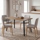 Τραπέζι Xana Megapap χρώμα sepet oak 120x70x77,5εκ.