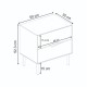 Κομοδίνο Marquise Megapap χρώμα sandstone 50x35x52,3εκ.