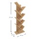 Βιβλιοθήκη Milton Megapap χρώμα pine oak 44x22x121εκ.