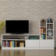 Σύνθεση τηλεόρασης Pesaro Megapap χρώμα λευκό 165x25x91,3εκ.