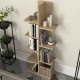 Βιβλιοθήκη Tree Megapap χρώμα sapphire oak 45x21,4x121,8εκ.