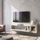 Έπιπλο τηλεόρασης επιτοίχιο Volare Megapap χρώμα sandstone - travertine 150x29,6x38,6εκ.