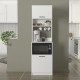 Έπιπλο κουζίνας Tuco 1 Megapap χρώμα λευκό 53,8x40x180εκ.