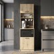 Έπιπλο κουζίνας Tuco 1 Megapap χρώμα sapphire oak 53,8x40x180εκ.