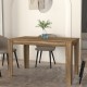 Τραπέζι Darlen Megapap χρώμα καρυδί 125x72x74εκ.
