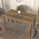 Τραπέζι Darlen Megapap χρώμα καρυδί 125x72x74εκ.