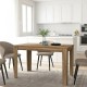 Τραπέζι Darlen Megapap χρώμα καρυδί 125x72x74εκ.