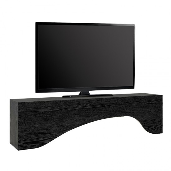 Έπιπλο τηλεόρασης Mara Megapap με LED χρώμα sencron black 150x31,4x40εκ.
