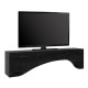 Έπιπλο τηλεόρασης Mara Megapap με LED χρώμα sencron black 150x31,4x40εκ.