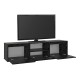 Έπιπλο τηλεόρασης Lumbera Megapap χρώμα sencron black 160x29,5x42εκ.