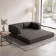 Καναπές - κρεβάτι Comfort Megapap τριθέσιος υφασμάτινος χρώμα ανθρακί 190x95x75εκ.