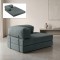 Καναπές - κρεβάτι Comfort Megapap διθέσιος υφασμάτινος χρώμα μέντα 140x95x75εκ.