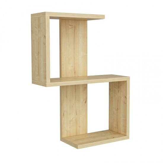 Ραφιέρα τοίχου Octa Megapap χρώμα sapphire oak 45x16,4x60εκ.