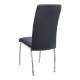 Σετ τραπεζαρία 5τμχ Darlen - Alma Megapap χρώμα sencron black - μαύρο 125x72x74εκ.